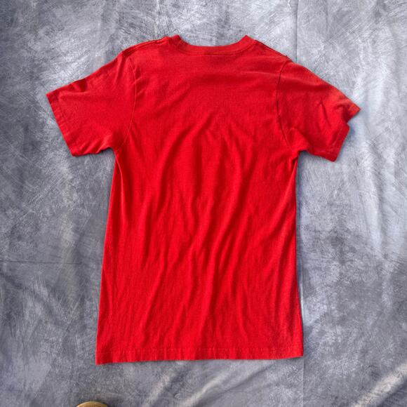 Vintage 80's Champion San Francisco 49ers Red Football Helmet Tee Shirt Sz Large - Picture 4 of 8